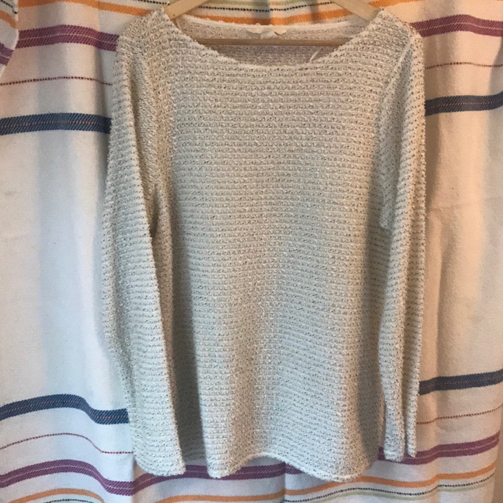 Textured tunic sweater